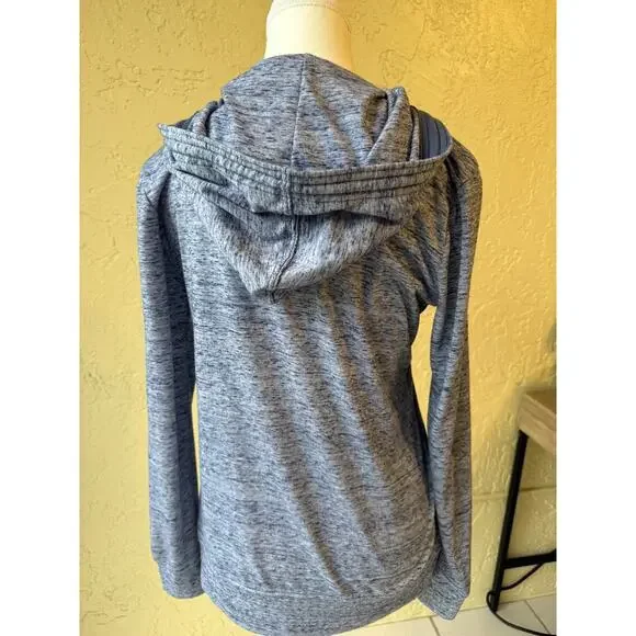 Carhartt Women’s Hoodie Large Blue‎ Full Zip Roll Tab Sleeve Lightweight - Picture 9 of 11